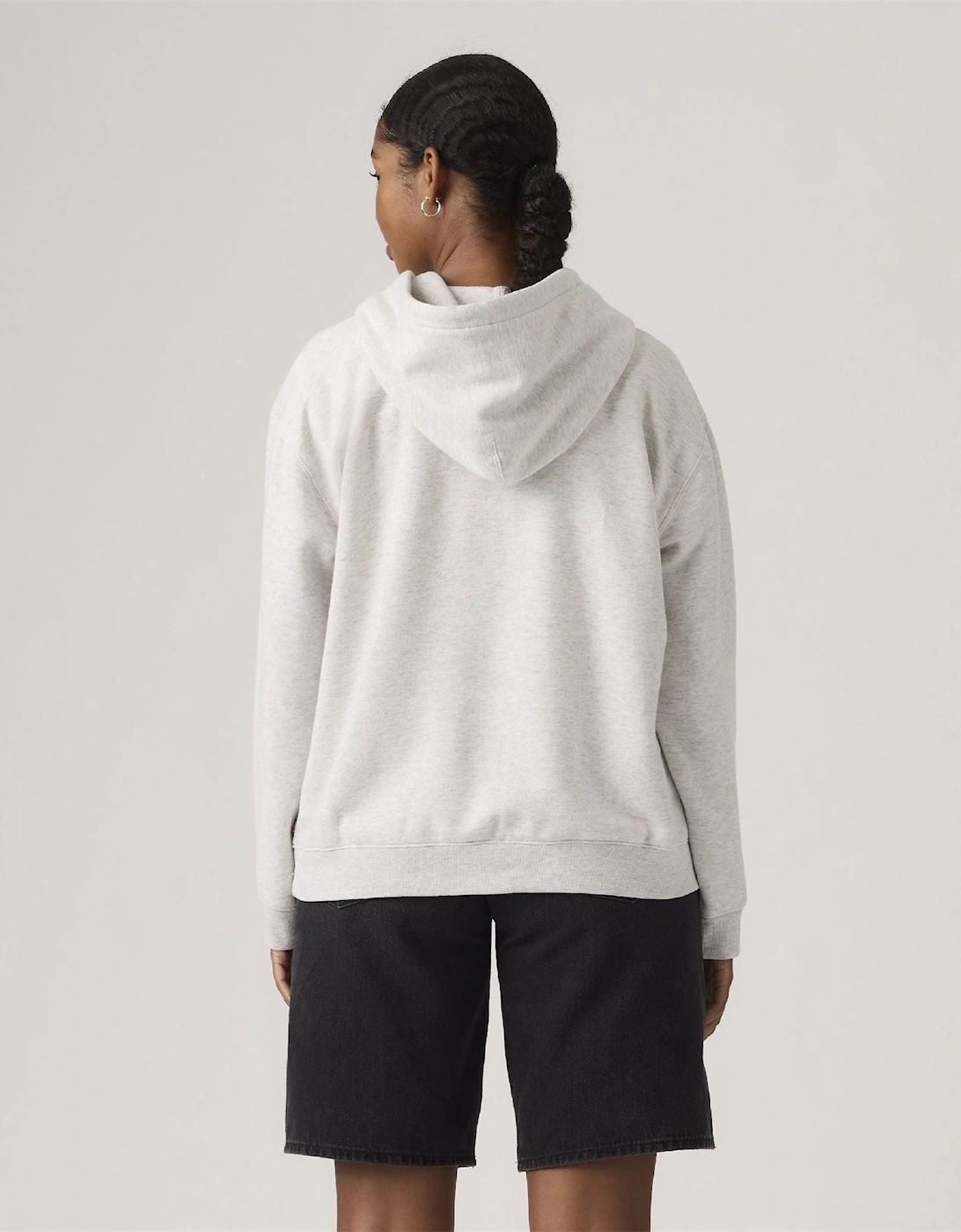 Hooded Neck Long Sleeve Relaxed Fit Sweatshirt