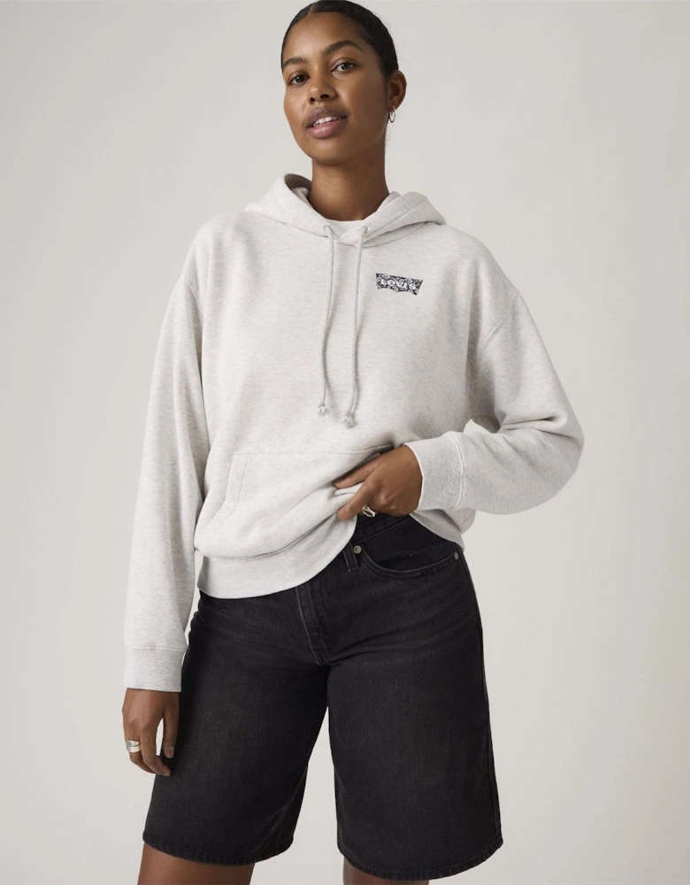 Hooded Neck Long Sleeve Relaxed Fit Sweatshirt