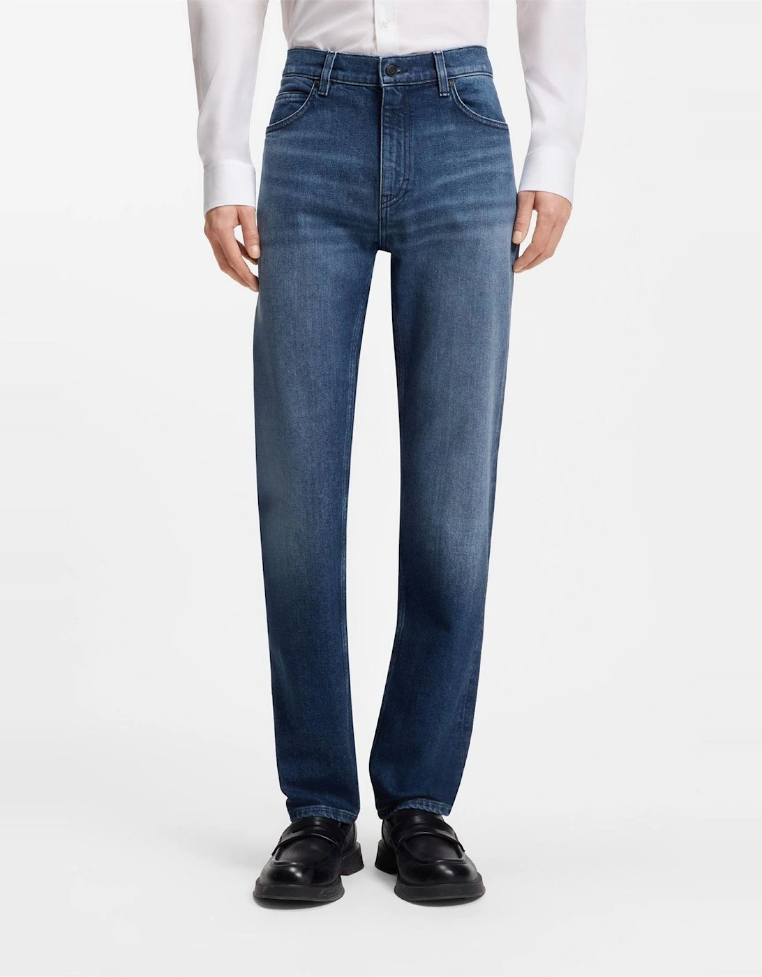 Mid Rise Slim Fit Five Pocket Jeans
