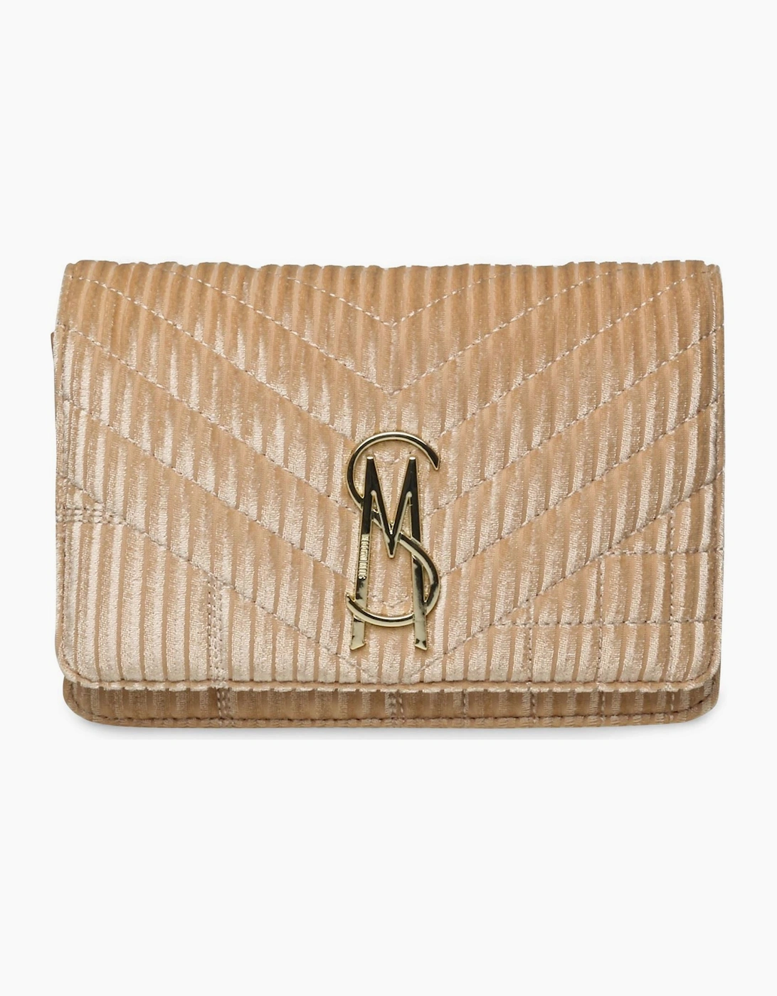 Steve Madden Women's Striped Textured Cross Body Bag with Chain Strap - Brown - Size: ONE size