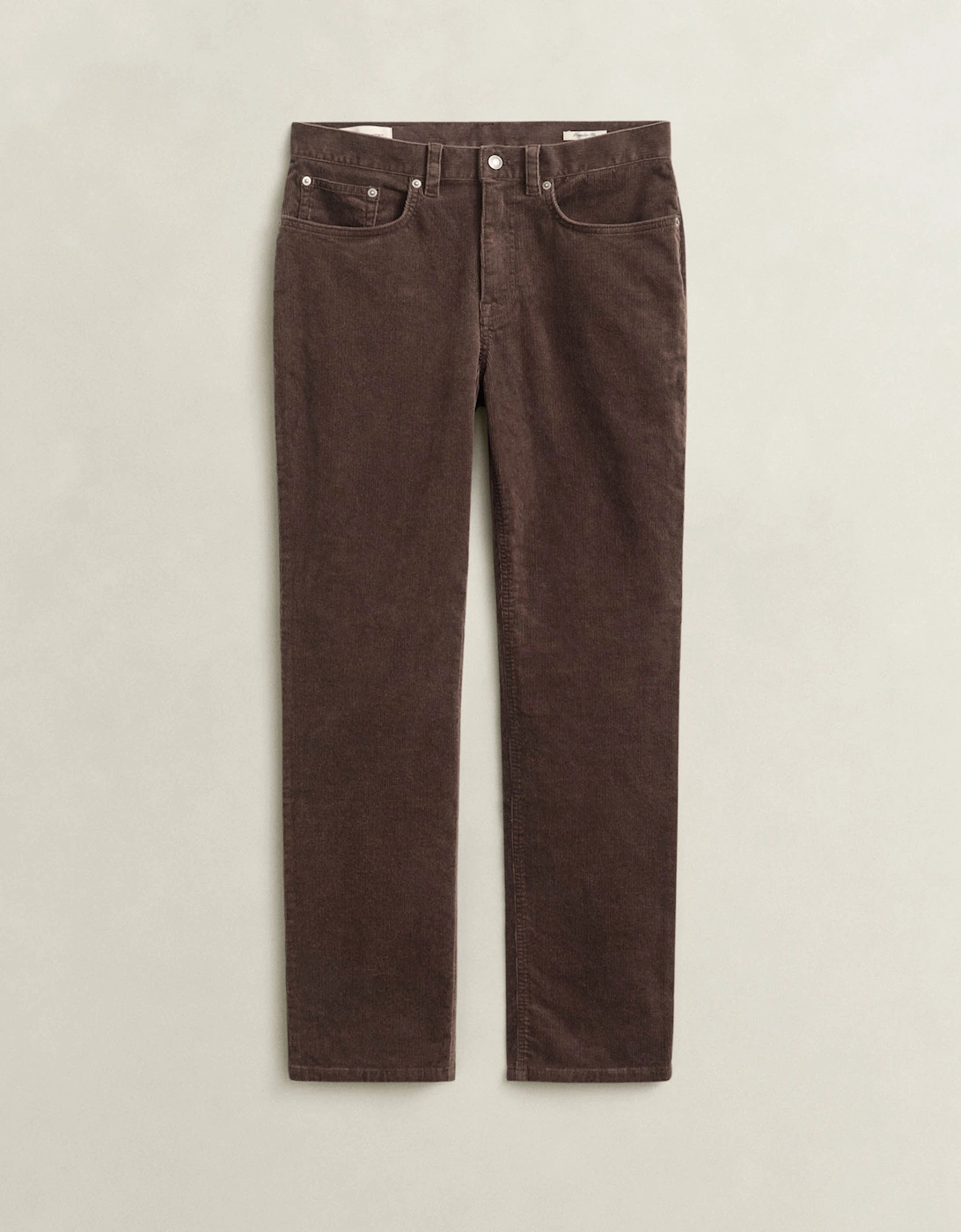GANT Mens Regular Fit Cord Jeans - 217 Black Brown