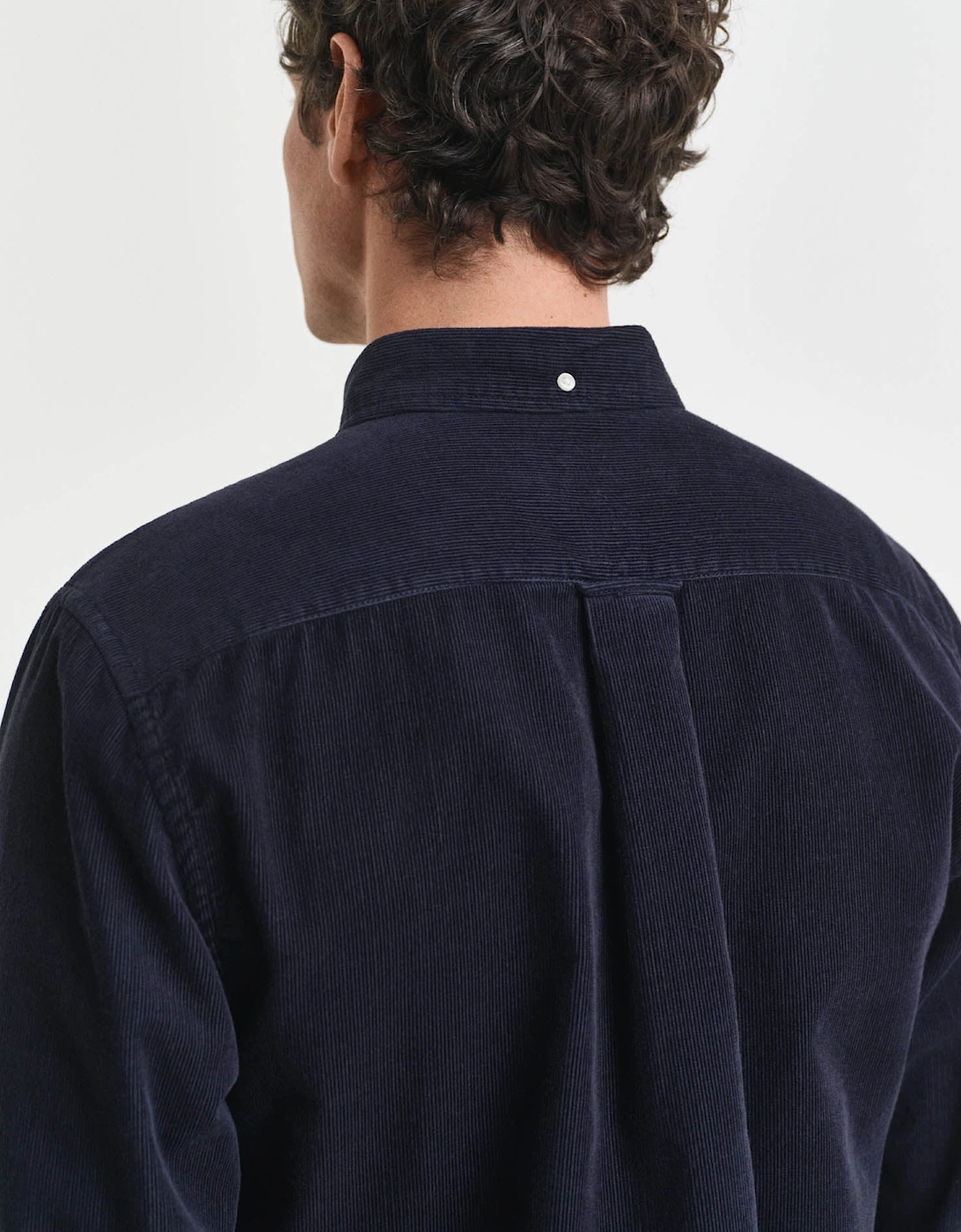 GANT Mens Regular Fit Corduroy Shirt - 433 Evening Blue