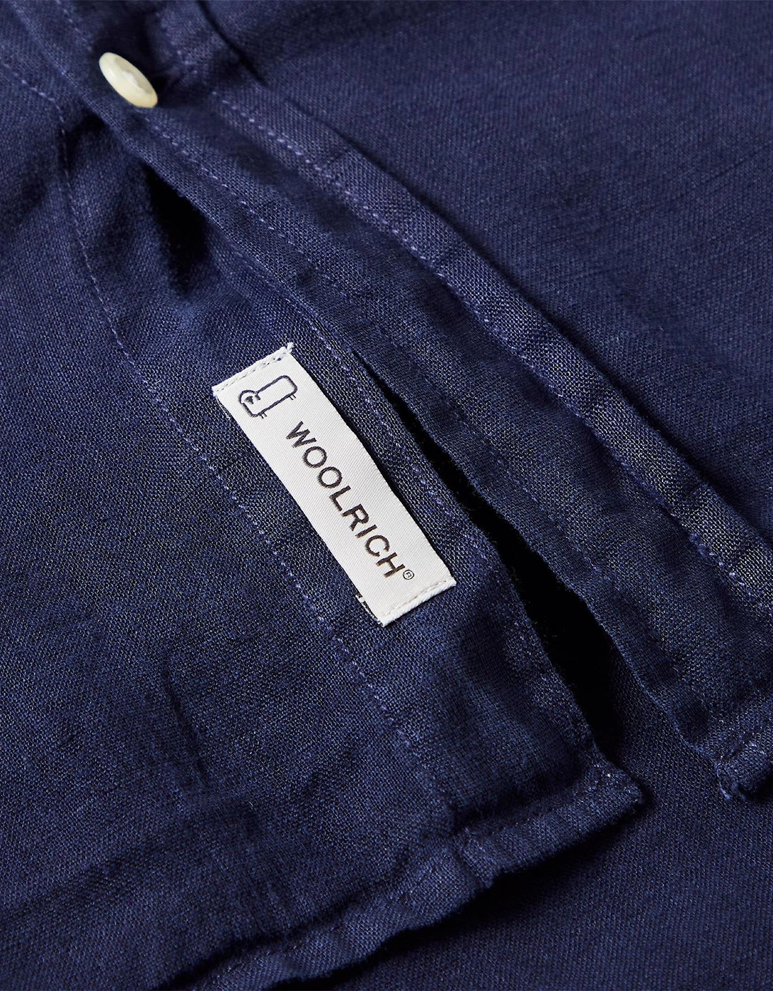 Wool Linen Collared Neck Long Sleeve Shirt