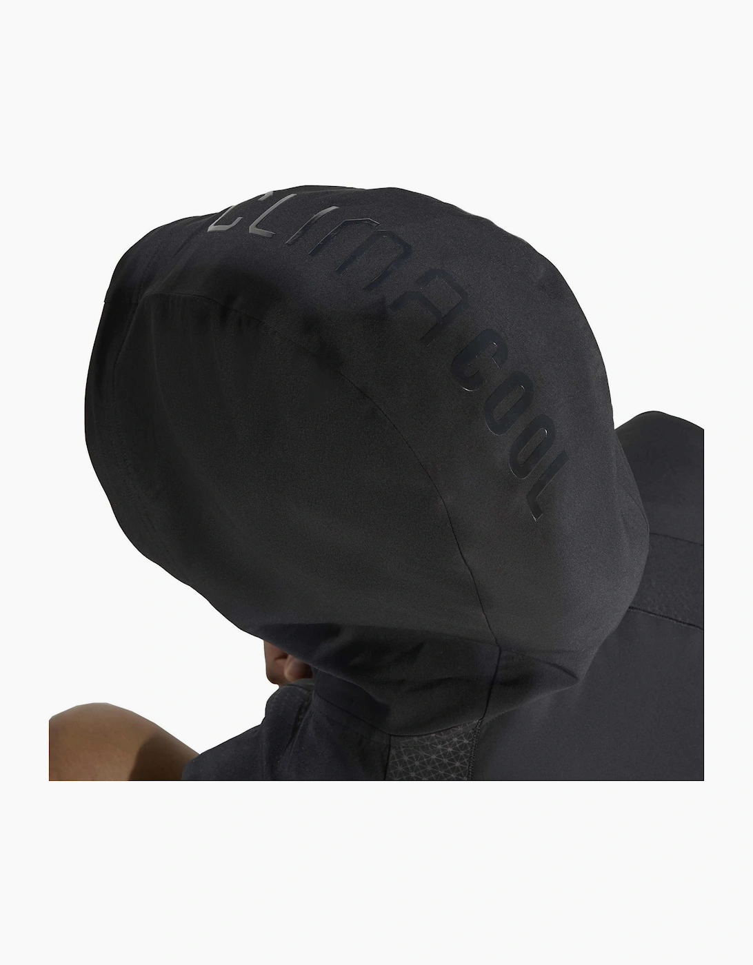 Tech Printed Logo Hooded Neck Long Sleeve Athletic Top