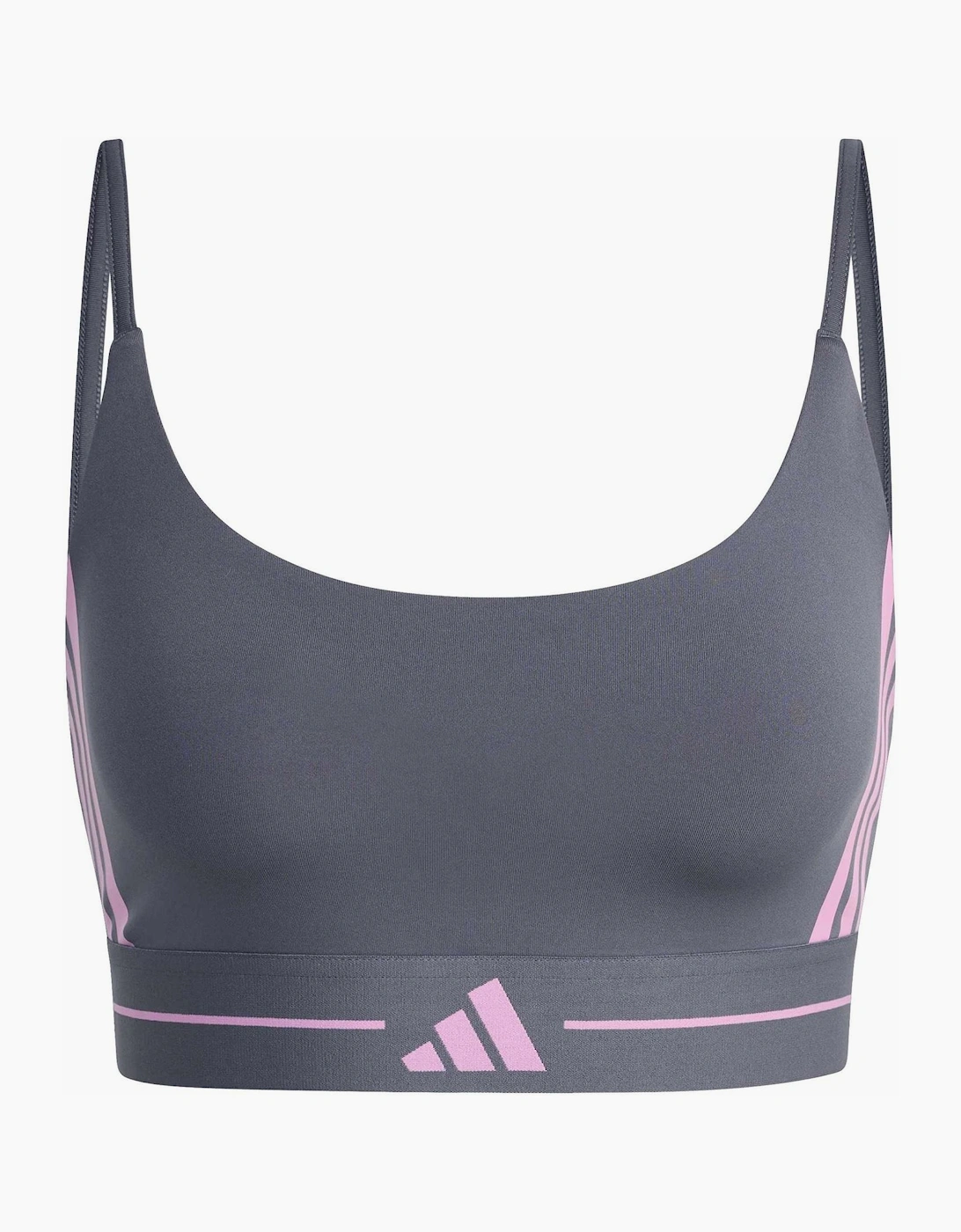 Scoop Neck Sports Bra with Spaghetti Straps