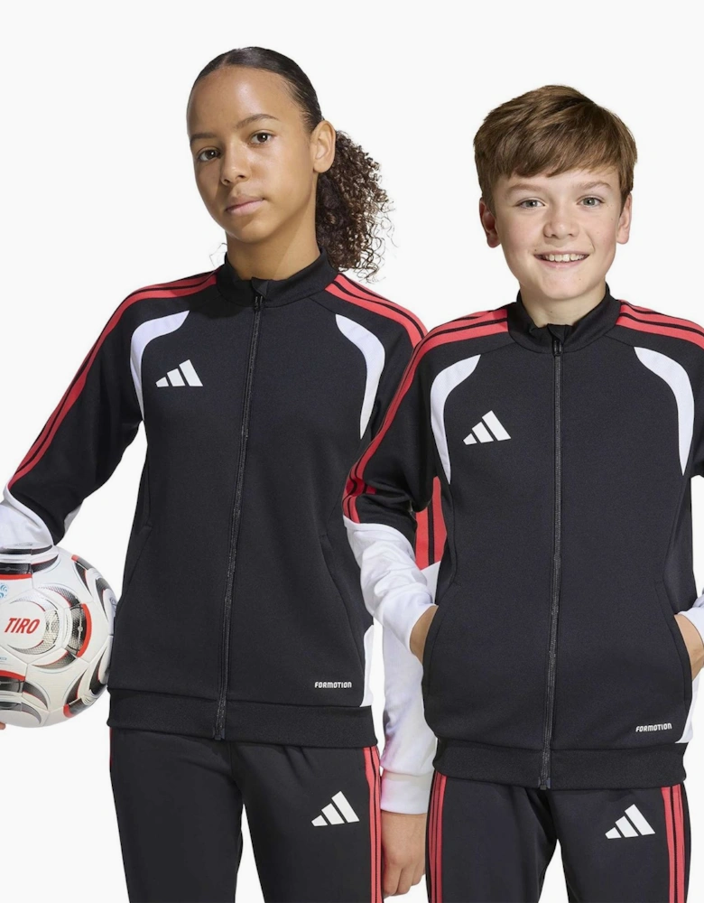 Tiro26c Track Jacket with Three Stripes and Ribbed Cuff