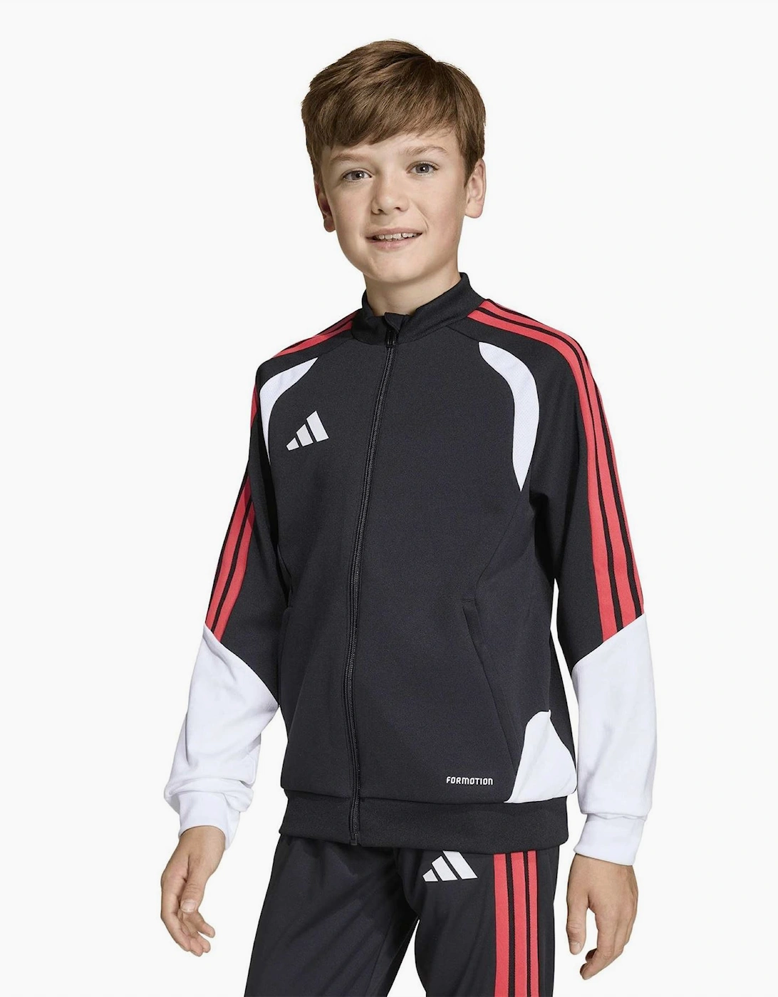 Tiro26c Track Jacket with Three Stripes and Ribbed Cuff