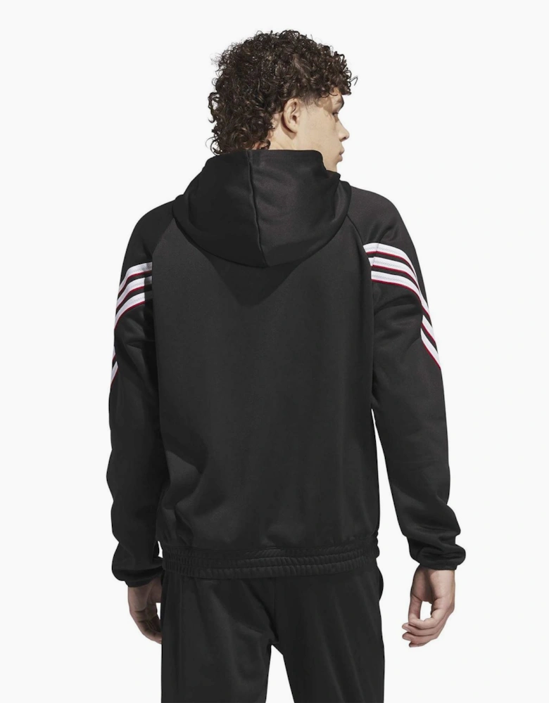 Crazy Hooded Neck Warm Sweatshirt with Kangaroo Pocket