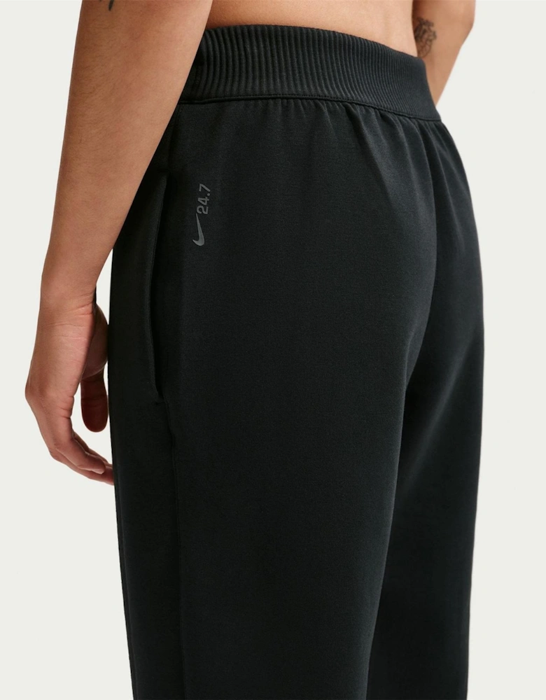 Solid Patterned Mid Rise Tapered Running Pants
