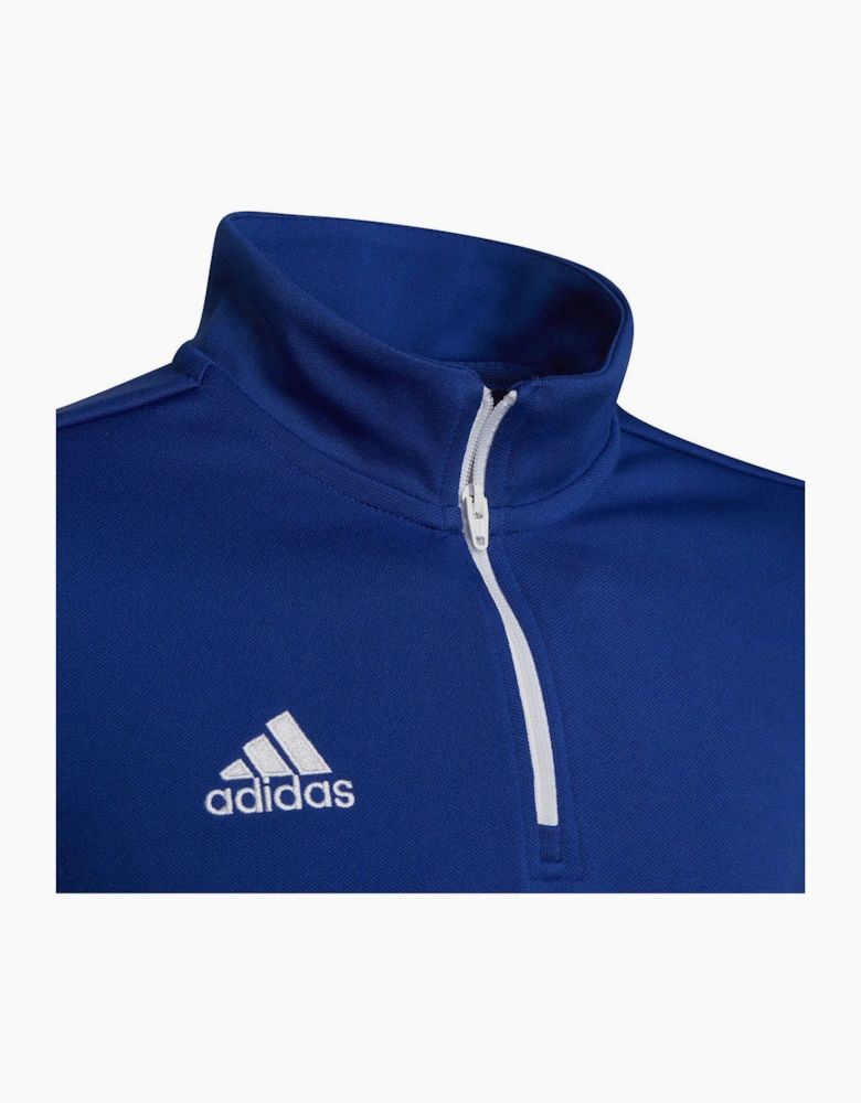 Bold Logo Zip Neck High Collar Long Sleeve Athletic Top