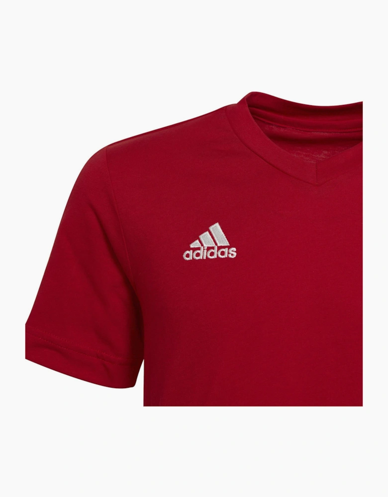 Bold Logo V-Neck Short Sleeve Jersey T-Shirt