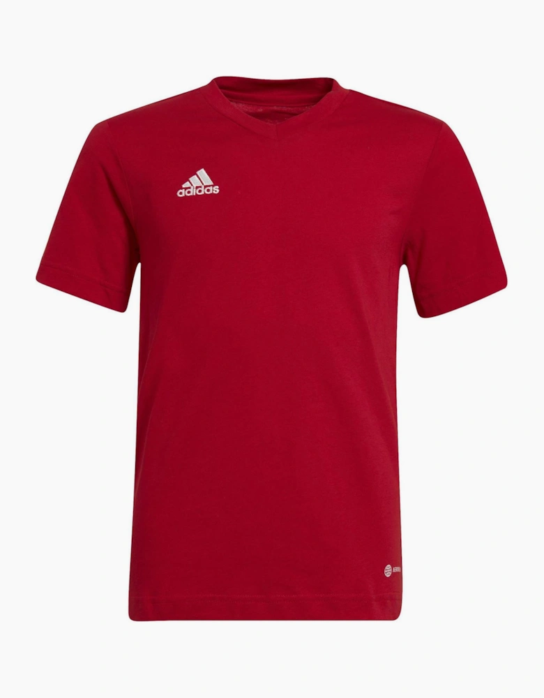 Bold Logo V-Neck Short Sleeve Jersey T-Shirt