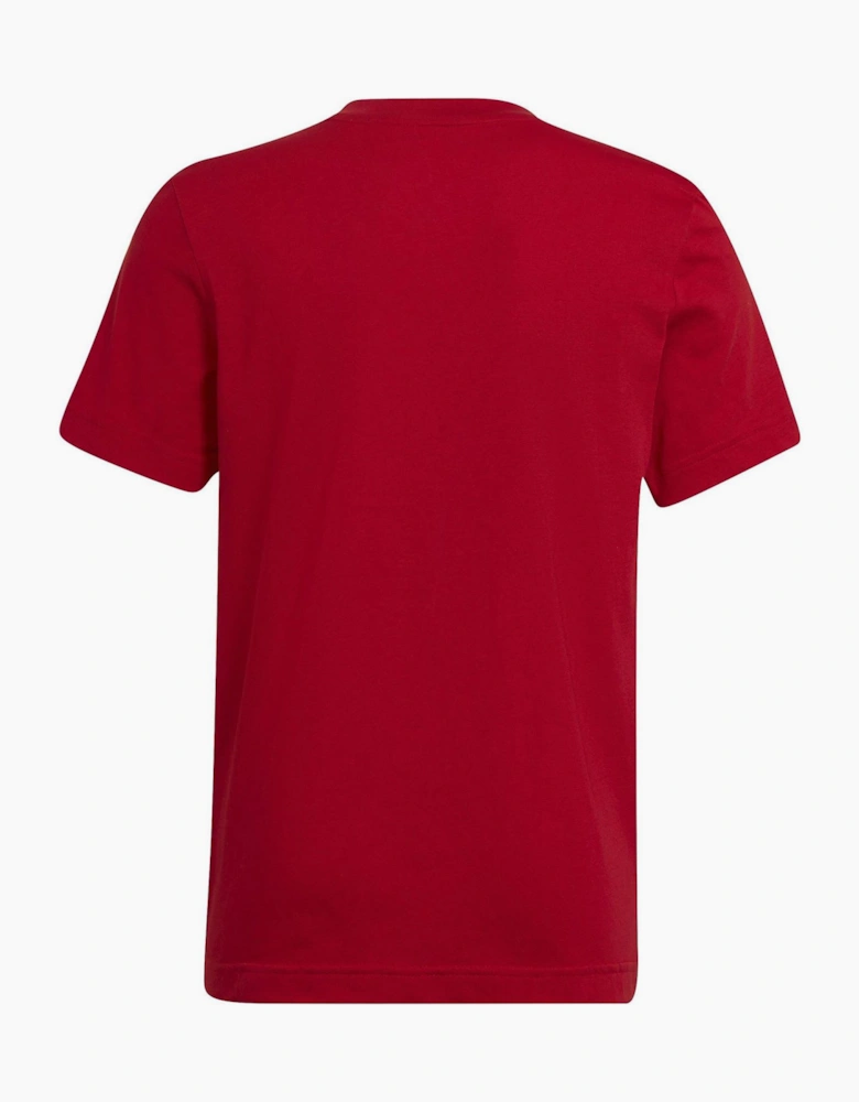 Bold Logo V-Neck Short Sleeve Jersey T-Shirt