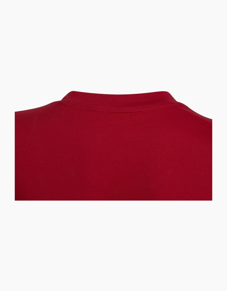 Bold Logo V-Neck Short Sleeve Jersey T-Shirt
