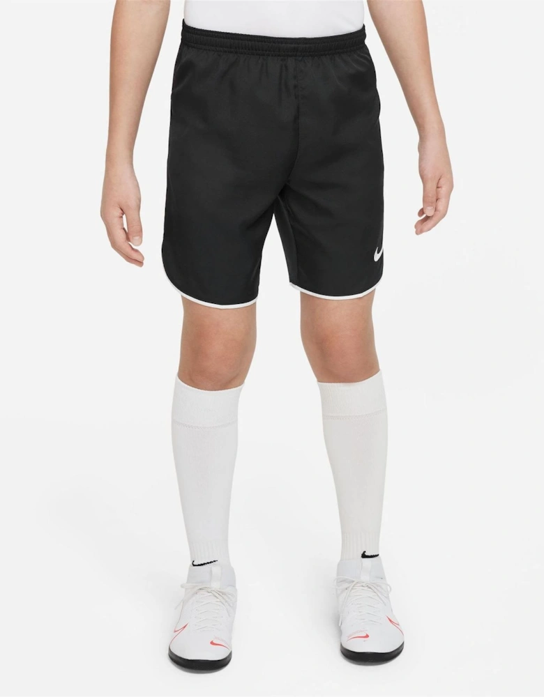 Laser V Athletic Shorts with Notch Hem