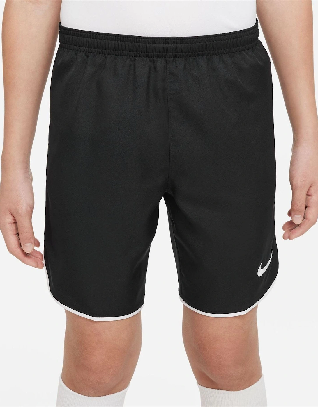 Laser V Athletic Shorts with Notch Hem