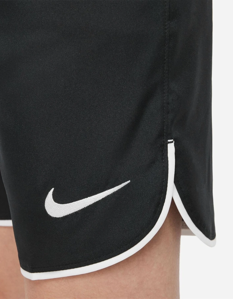 Laser V Athletic Shorts with Notch Hem