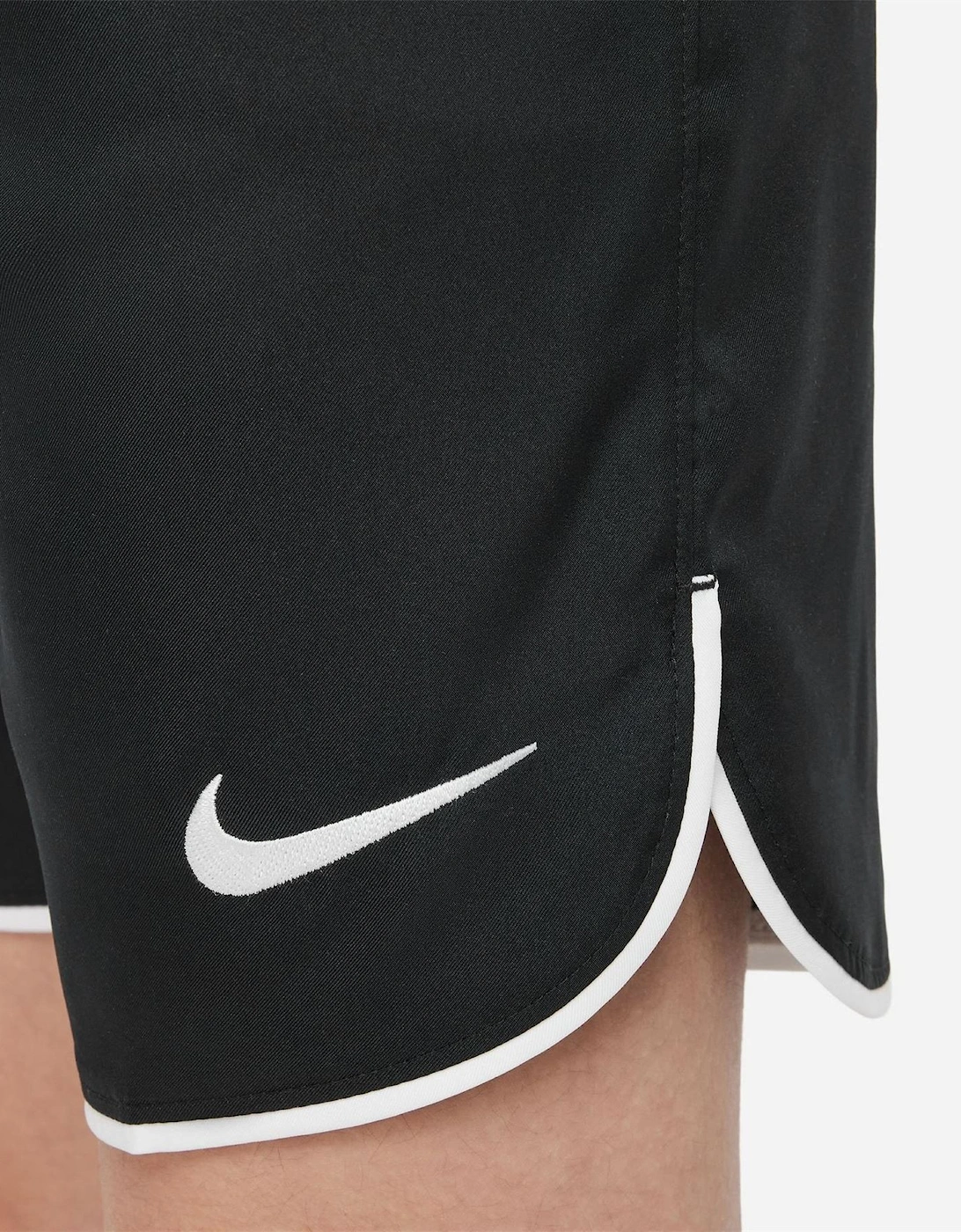 Laser V Athletic Shorts with Notch Hem
