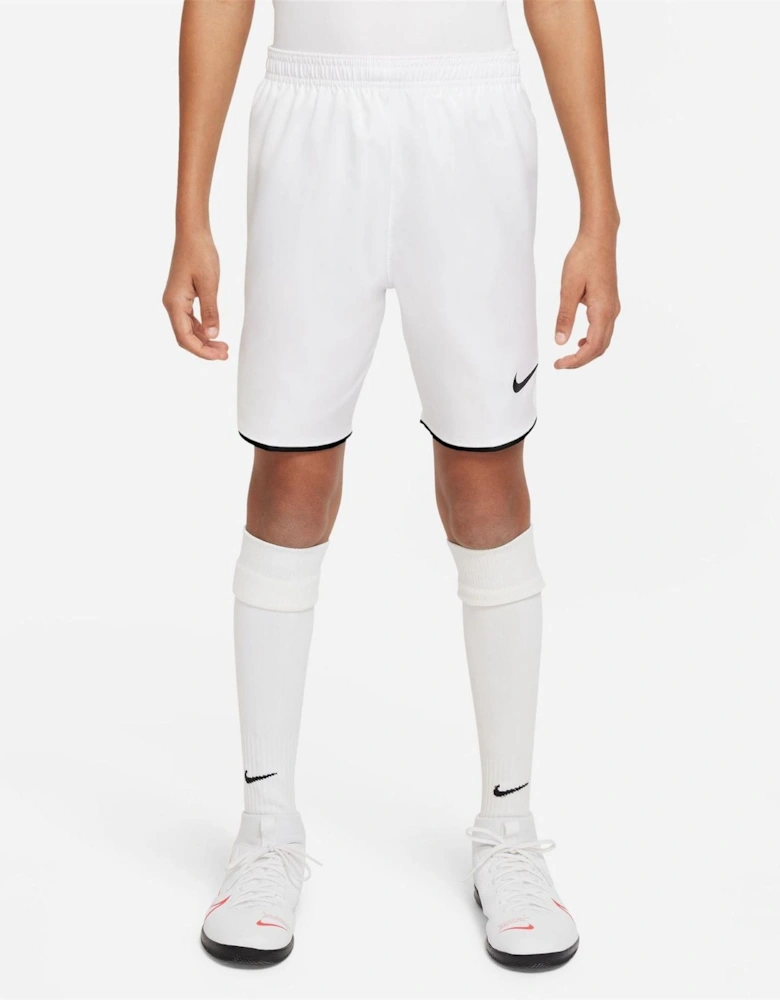Laser V Athletic Shorts with Notch Hem