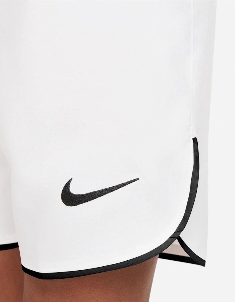 Laser V Athletic Shorts with Notch Hem