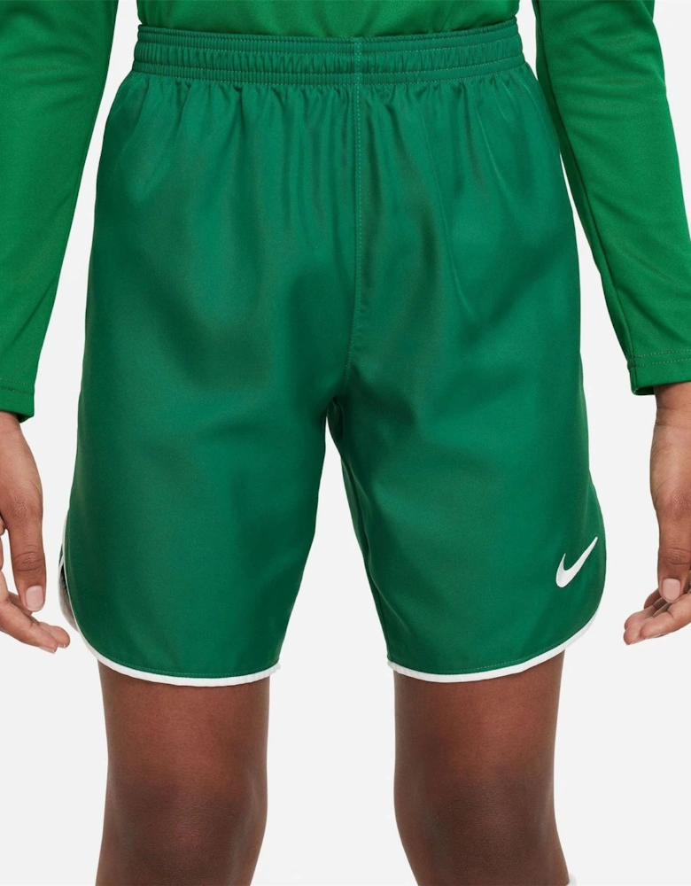 Laser V Athletic Shorts with Notch Hem