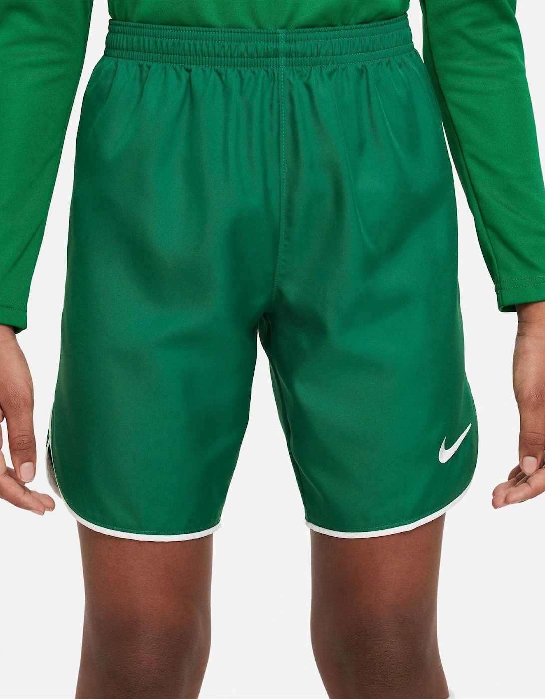 Laser V Athletic Shorts with Notch Hem