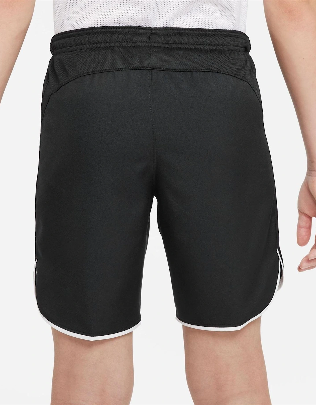 Laser V Athletic Shorts with Notch Hem