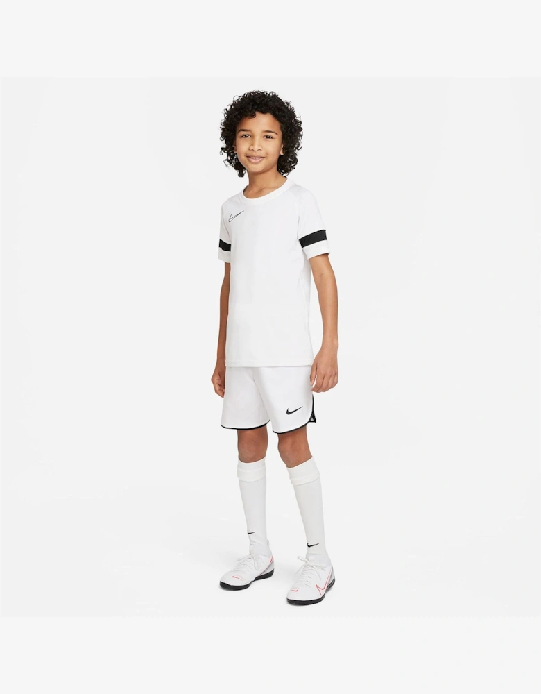 Laser V Athletic Shorts with Notch Hem