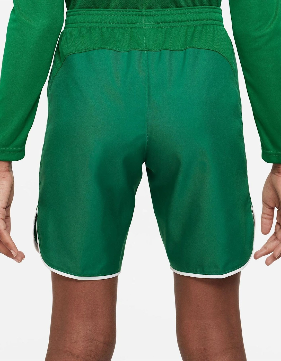 Laser V Athletic Shorts with Notch Hem