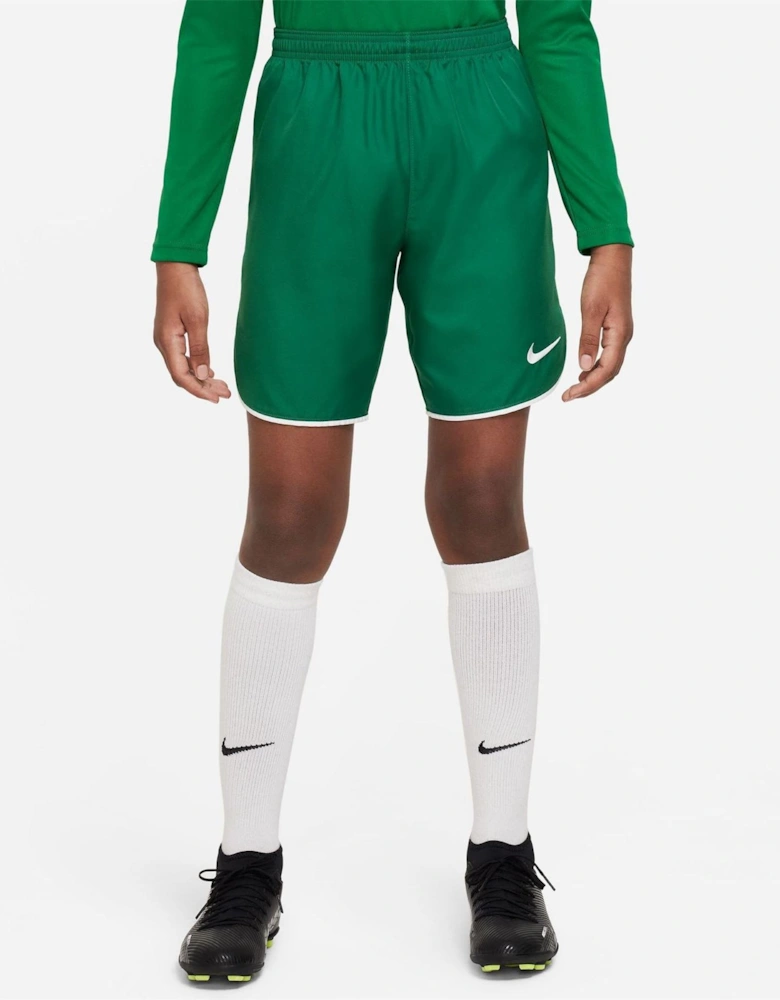 Laser V Athletic Shorts with Notch Hem
