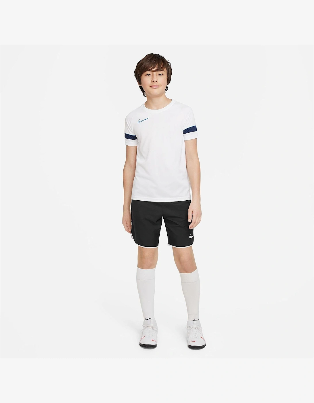 Laser V Athletic Shorts with Notch Hem