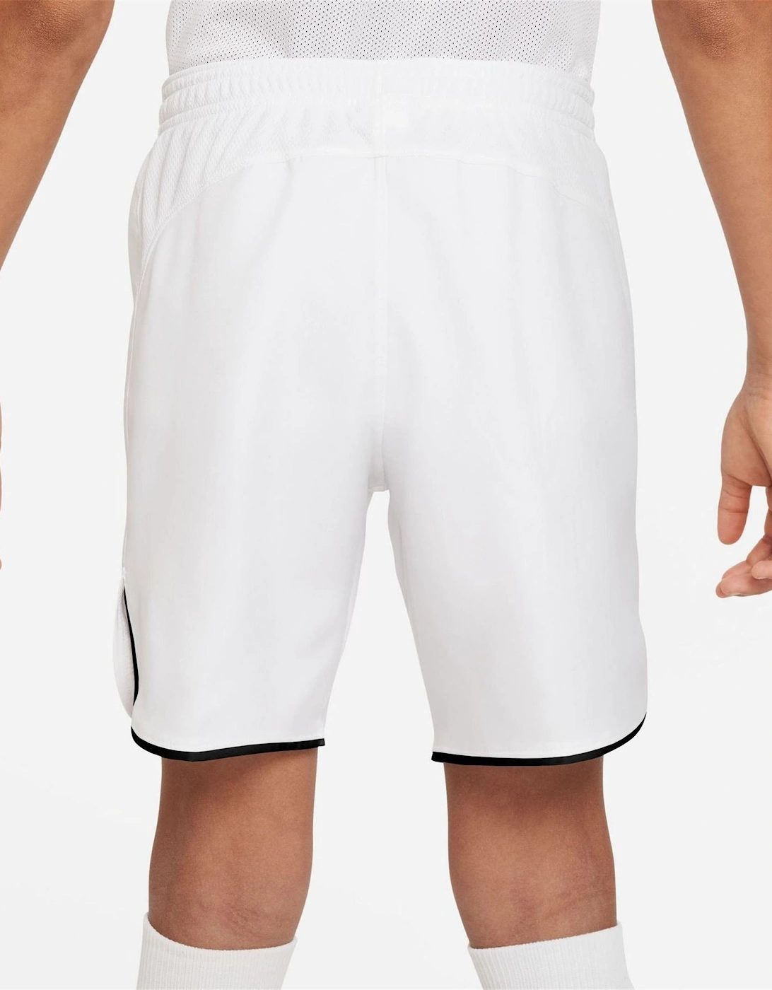 Laser V Athletic Shorts with Notch Hem