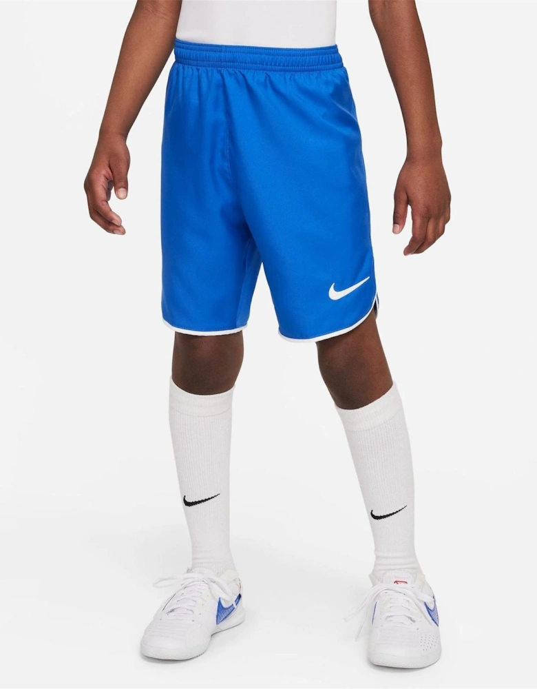 Laser V Athletic Shorts with Notch Hem