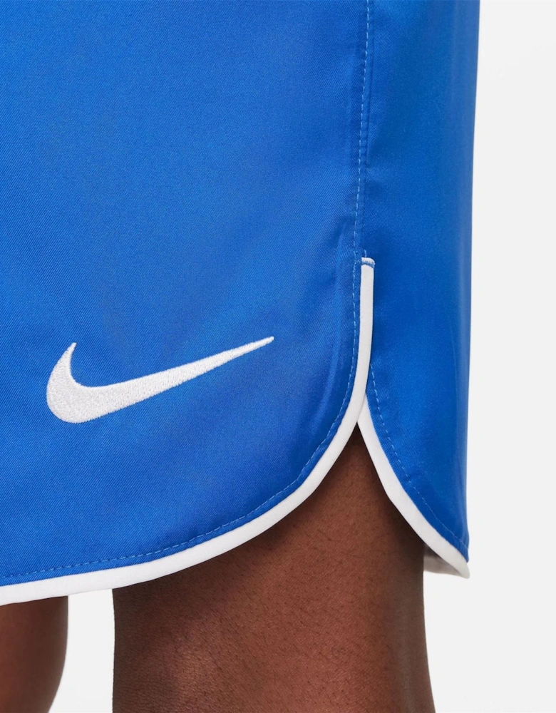 Laser V Athletic Shorts with Notch Hem
