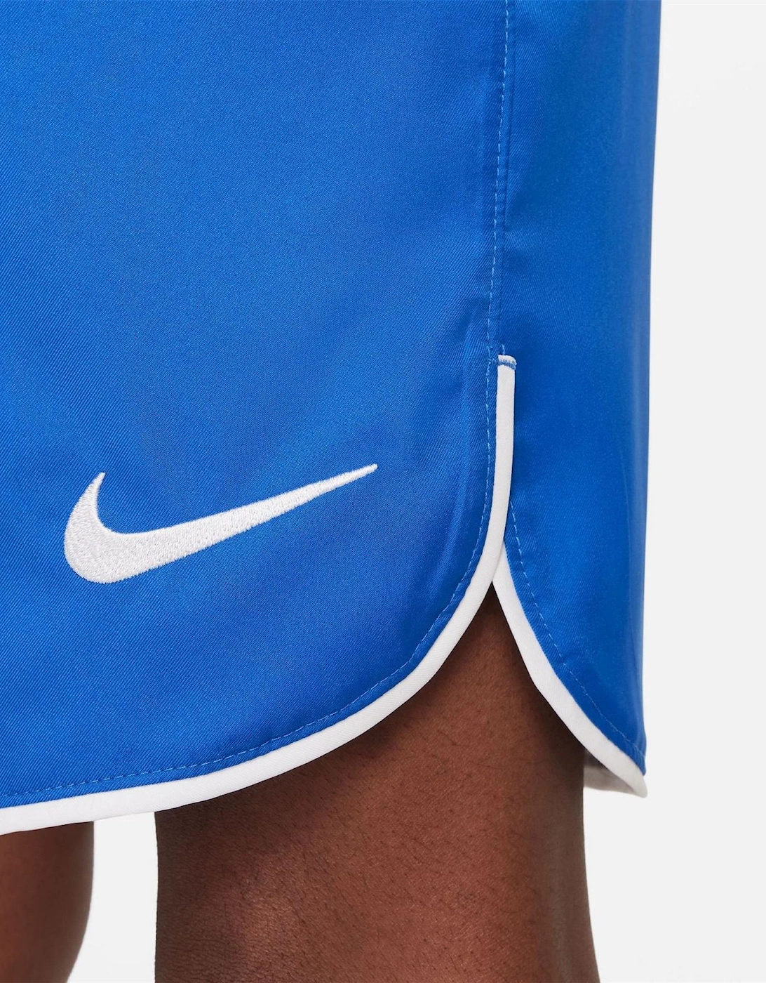 Laser V Athletic Shorts with Notch Hem