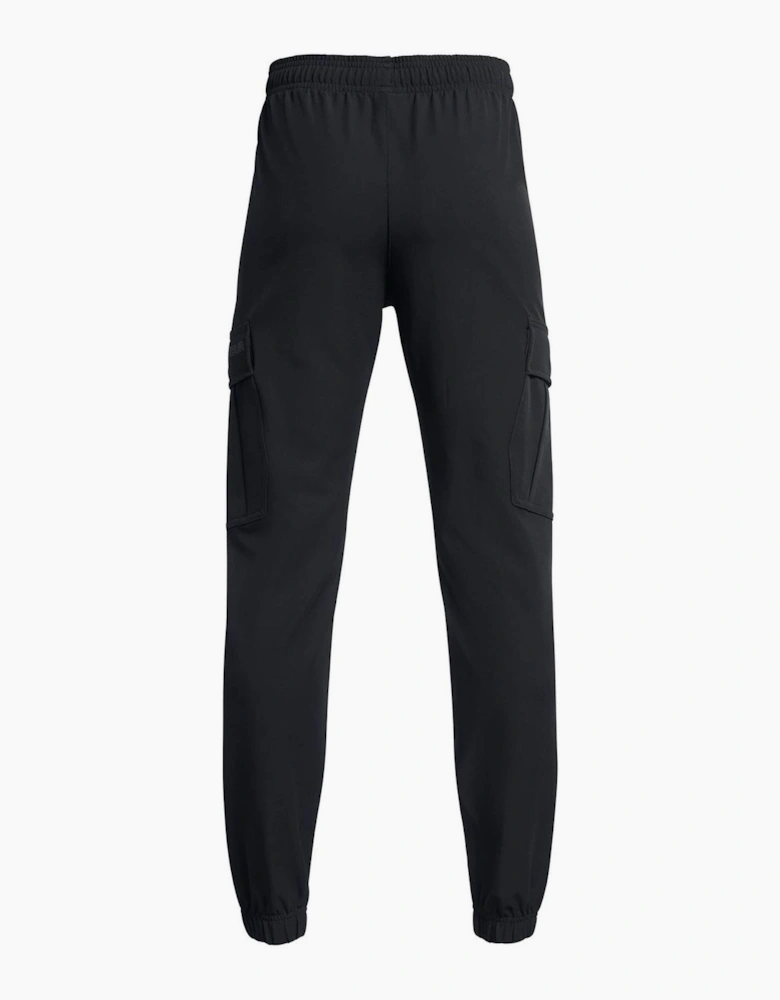 Solid Tapered Slim Cargo Joggers
