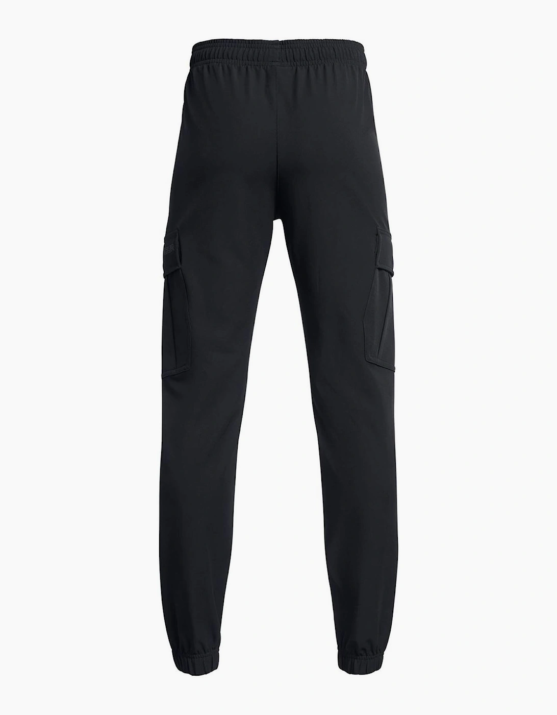 Solid Tapered Slim Cargo Joggers