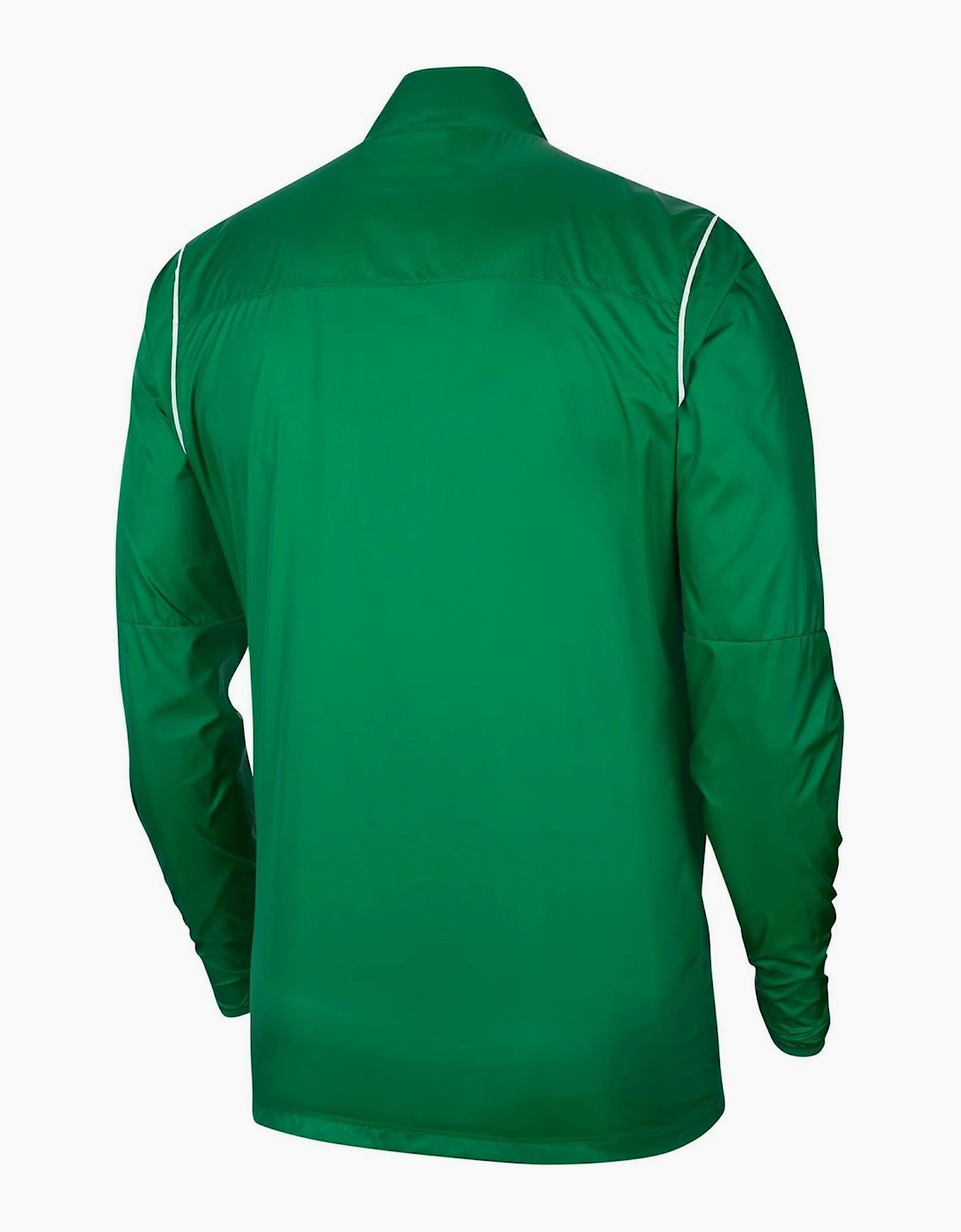 Solid Patterned Zip Neck Rain Jacket