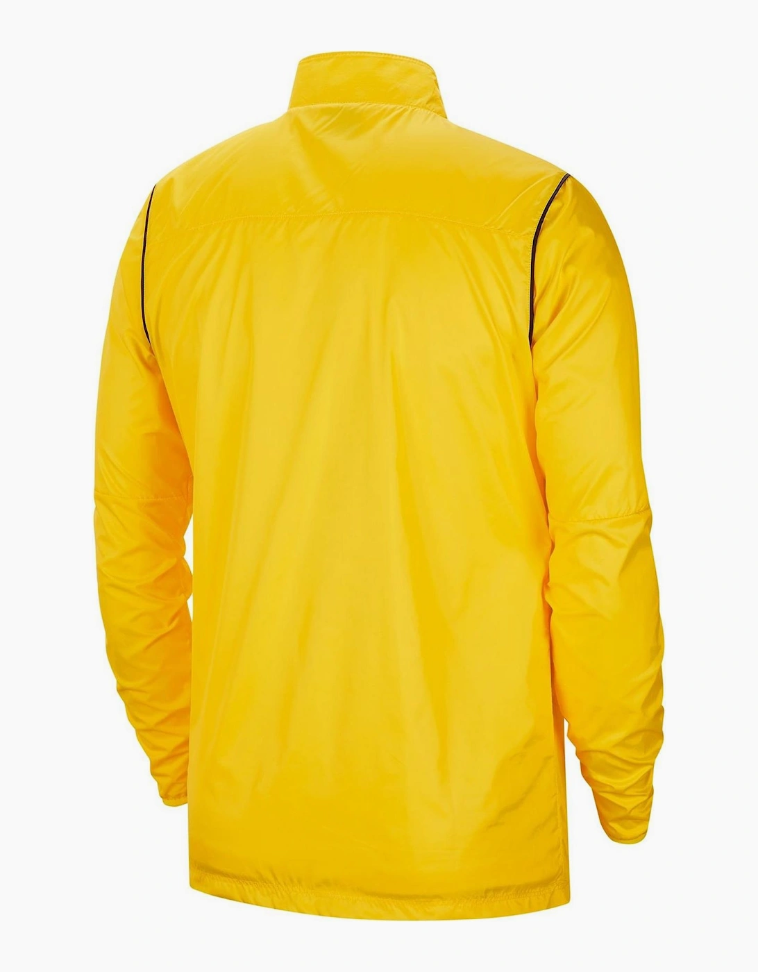 Solid Patterned Zip Neck Rain Jacket