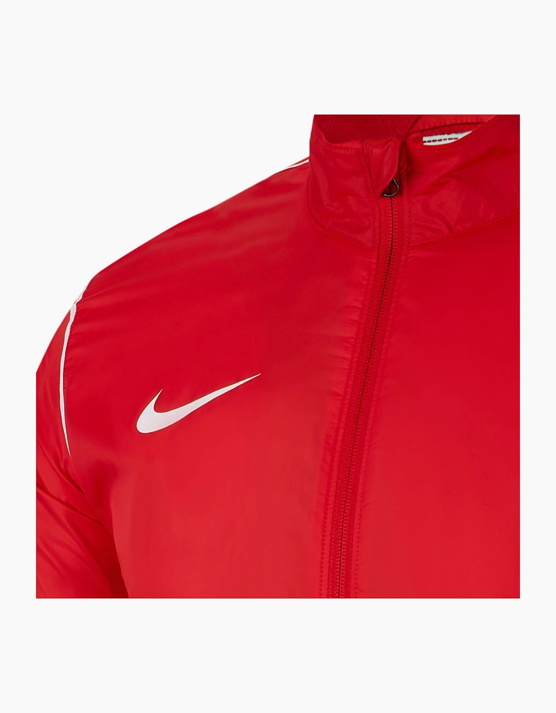 Solid Patterned Zip Neck Rain Jacket