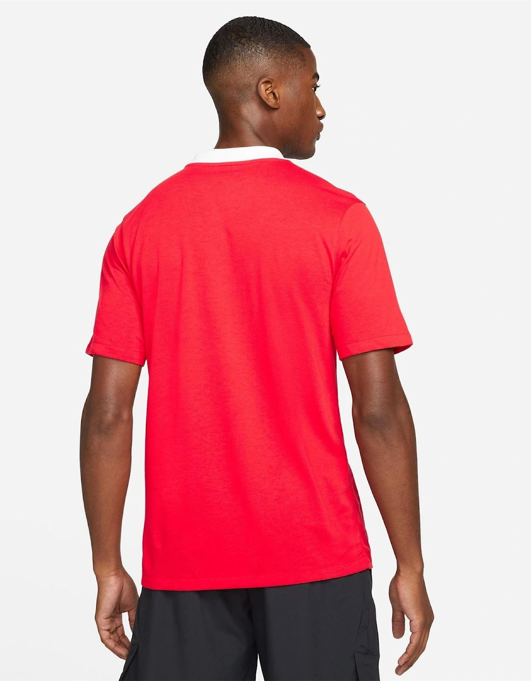 Printed Logo Collared Neck Short Sleeve Shirt