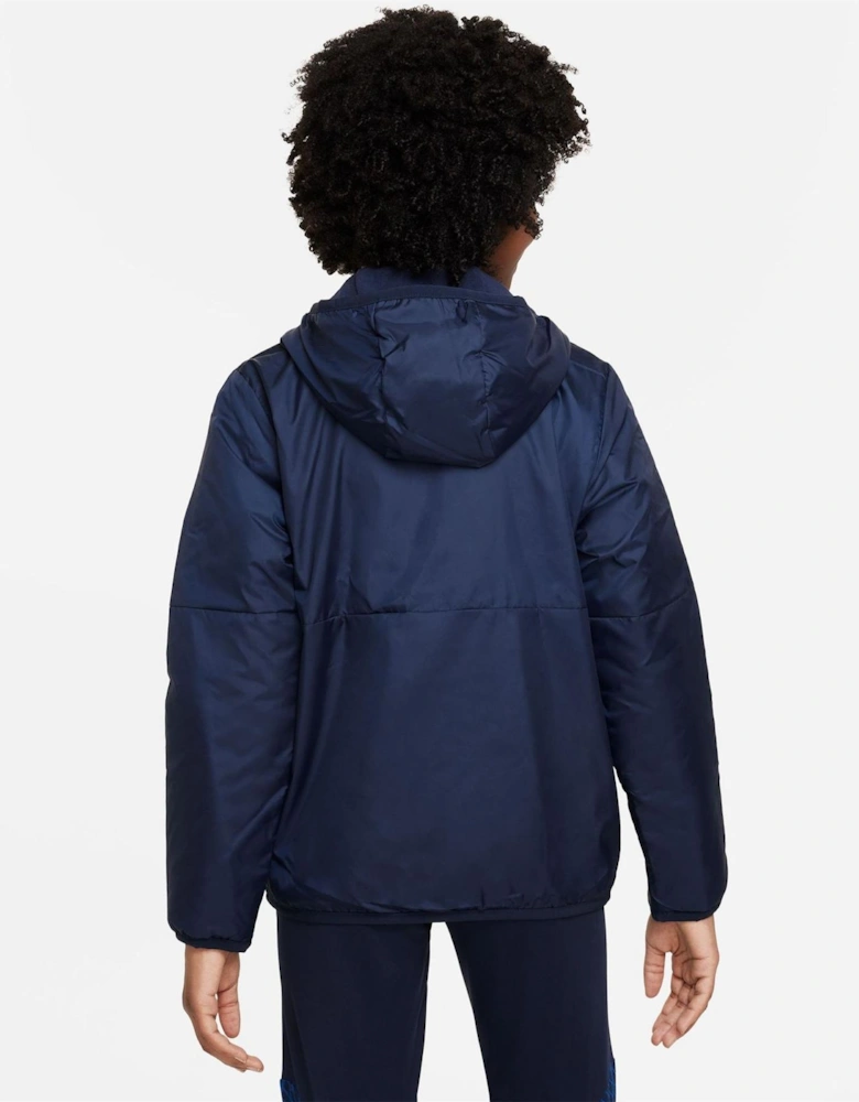 Solid Patterned Hooded Snap Button Rain Jacket with Flap Pocket