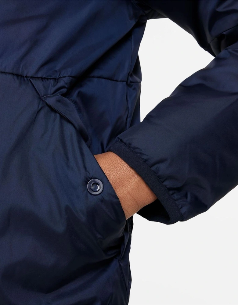 Solid Patterned Hooded Snap Button Rain Jacket with Flap Pocket