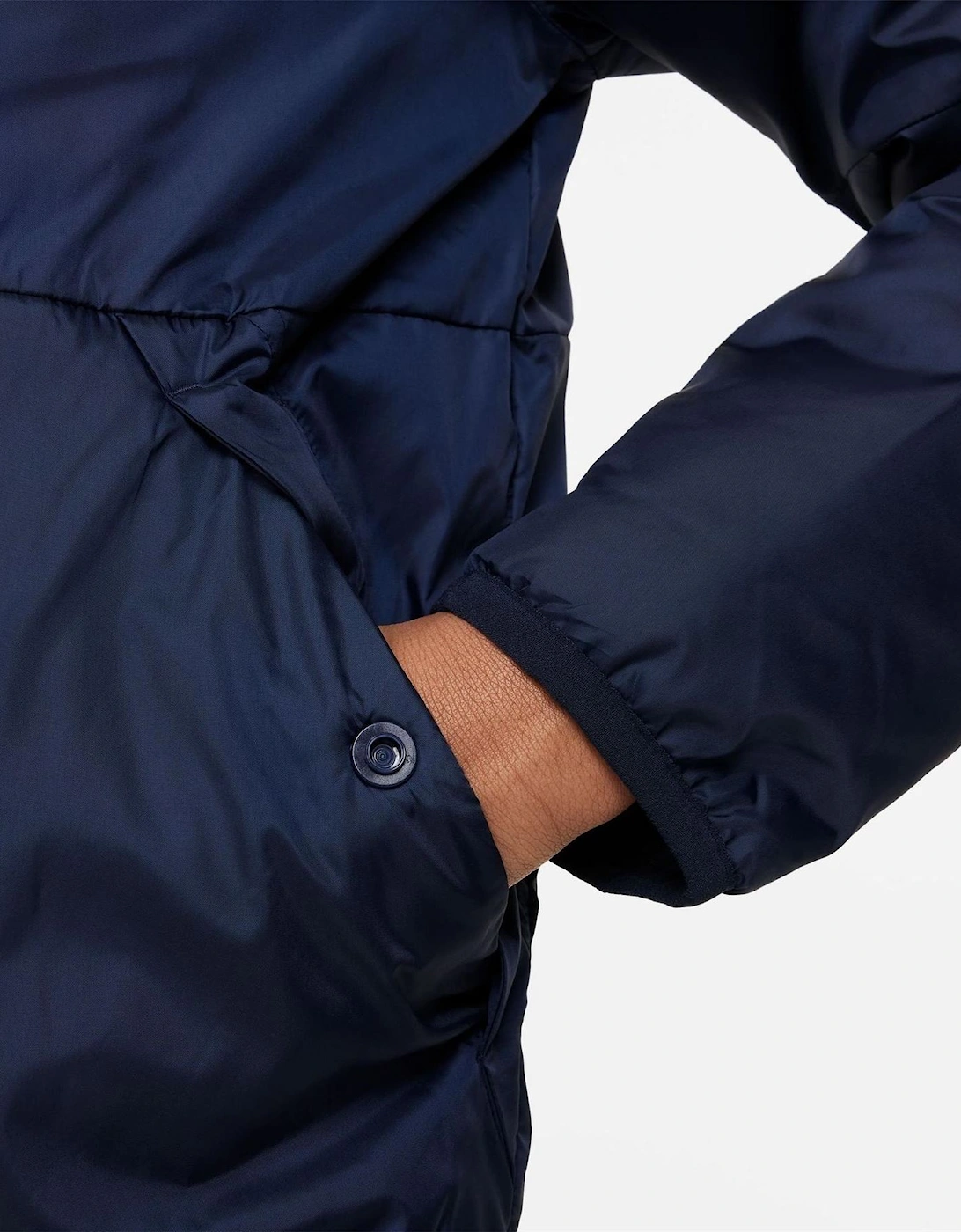 Solid Patterned Hooded Snap Button Rain Jacket with Flap Pocket