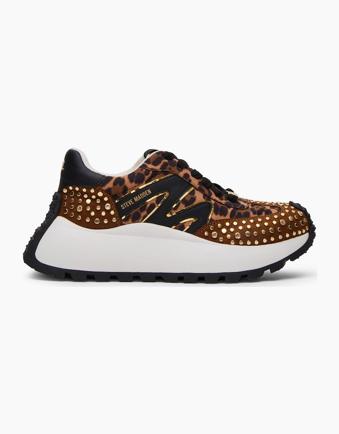Steve Madden Women's Brown Supercampo S Leopard Walking Sneakers - Size 6