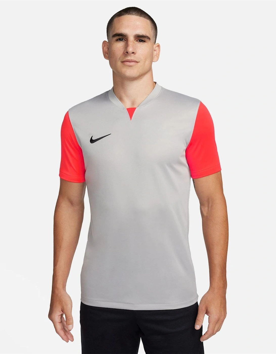 V-Neck Short Sleeve Slim Fit Jersey T-Shirt