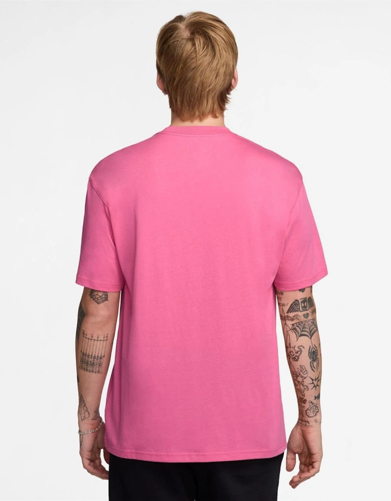 Air Text Graphic Crew Neck Short Sleeve Jersey T-Shirt