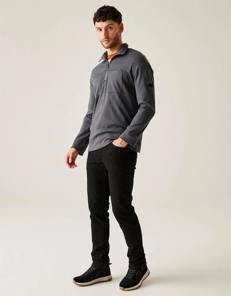 Funnel Neck High Collar Long Sleeve Warm Sweatshirt