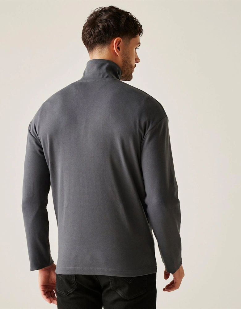 Funnel Neck High Collar Long Sleeve Warm Sweatshirt