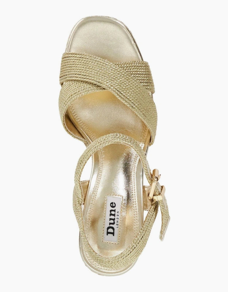 Kolden Braid Textured Wedge Sandals